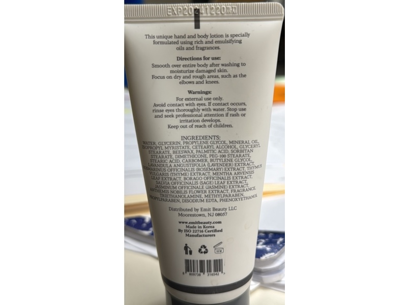 Emit Hand And Body Lotion, Jasmine, 2.7 fl oz/80 mL
