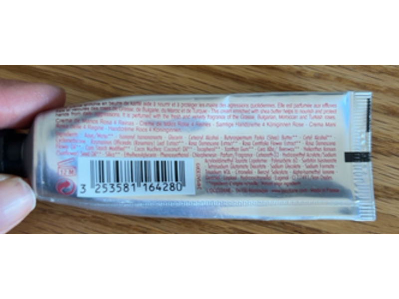 L'Occitane Velvet Hand Cream, Rose, 1 oz/30 mL