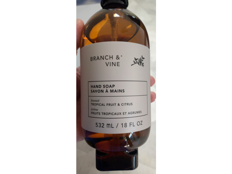 Branch & Vine Hand Soap, Tropical Fruit & Citrus, 18 fl oz/532 mL