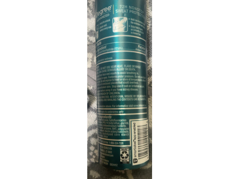 Degree Sport Defense Antiperspirant Deodorant, Dry Spray, 3.8 oz/107 g