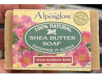 Alpenglow Skin Care Shea Butter Soap, Wild Alaskan Rose, 4 fl oz/113 g - Image 3