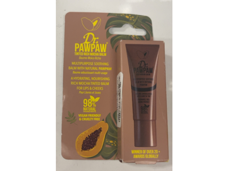 Dr. Pawpaw Multi-Purpose Balm, Intense Mocha, 0.33 fl oz/10 mL