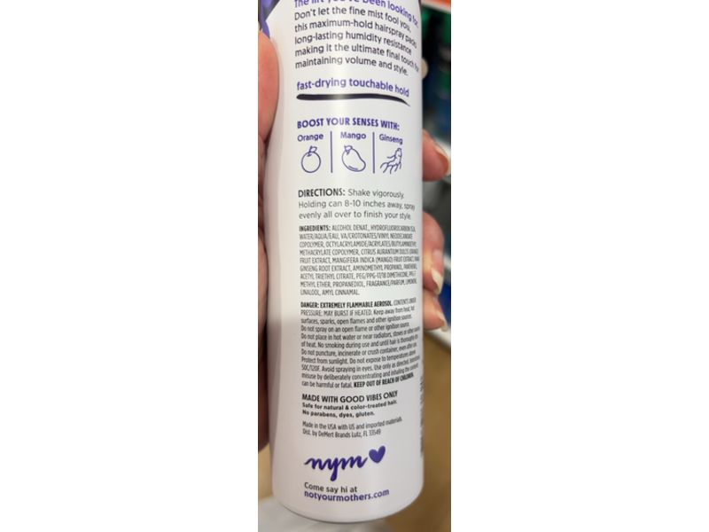 Not Your Mother Volumizing Plump For Joy Hair Spray, 5, 9.7 oz/275 g