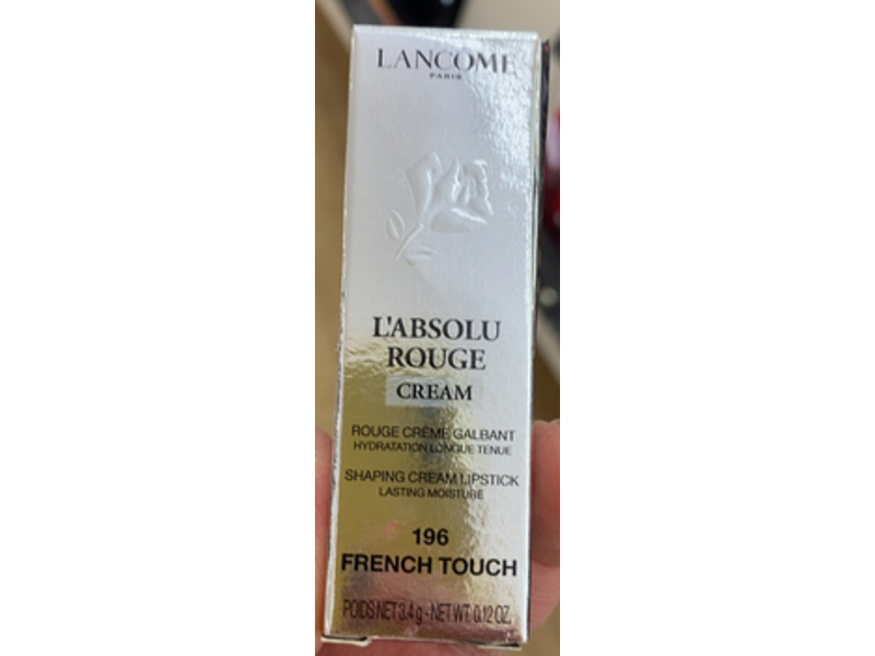 Lancome L'Absolu Rouge Cream Shaping Lipstick, 196 French Touch, 0.12 oz/3.4 g
