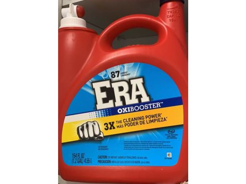 Era Oxibooster Liquid Laundry Detergent, 87 Loads, 154 fl oz/4.55 L