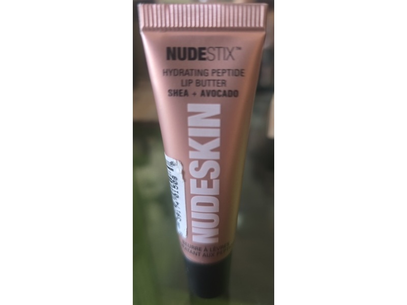 Nudestix Shea + Avocado Hydrating Peptide Lip Butter, Vanilla Sprinkle, 0.34 fl oz/10 mL