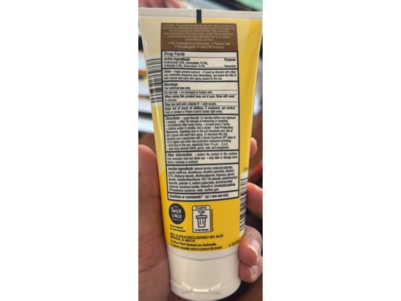 Lacura Tropical Moisturizing Sunscreen, SPF 50, 6.0 oz/170 g