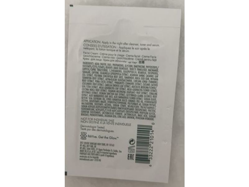 Revive Sensitif Repairing Night Cream, 0.067 fl oz/2 mL