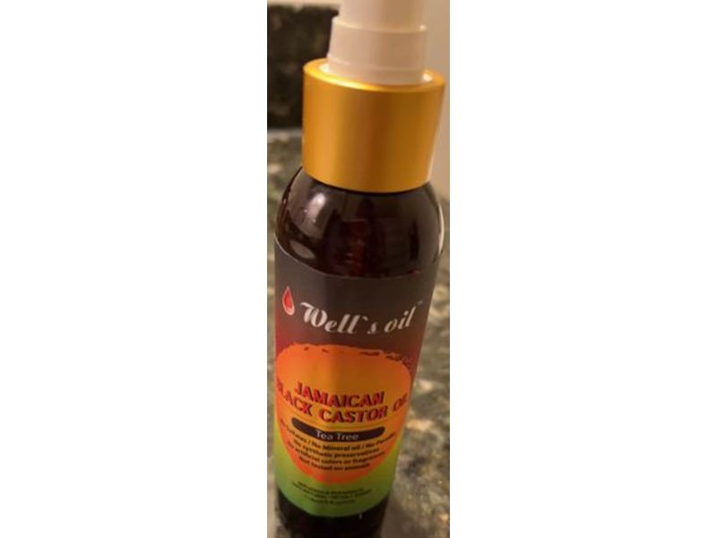Well's Jamaican Black Castor Oil Spray, Tea Tree, 4 oz/118 mL