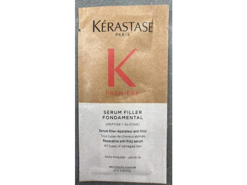 Kerastase Paris Reparative Anti-Frizz Serum, Peptide + Glycine, 0.20 fl oz/6 mL