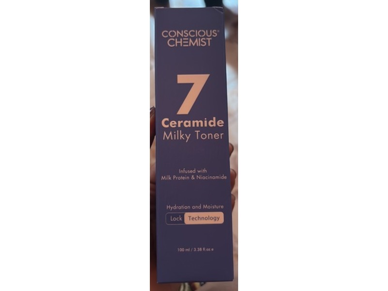 Conscious Chemist 7 Ceramide Milky Toner, Milk Protein & Niacinamide, 3.4 fl oz/100 mL