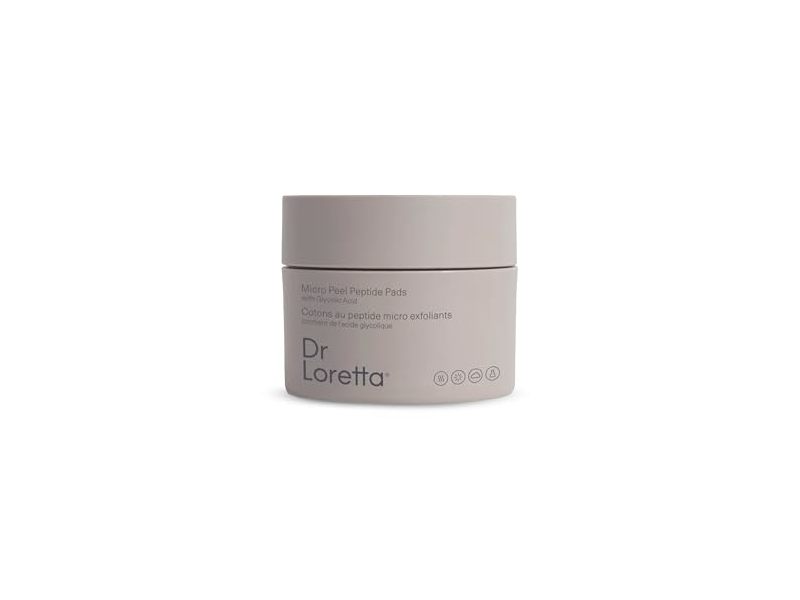 Dr. Loretta Micro Peel Peptide Pads, Glycolic Acid, 60 Count