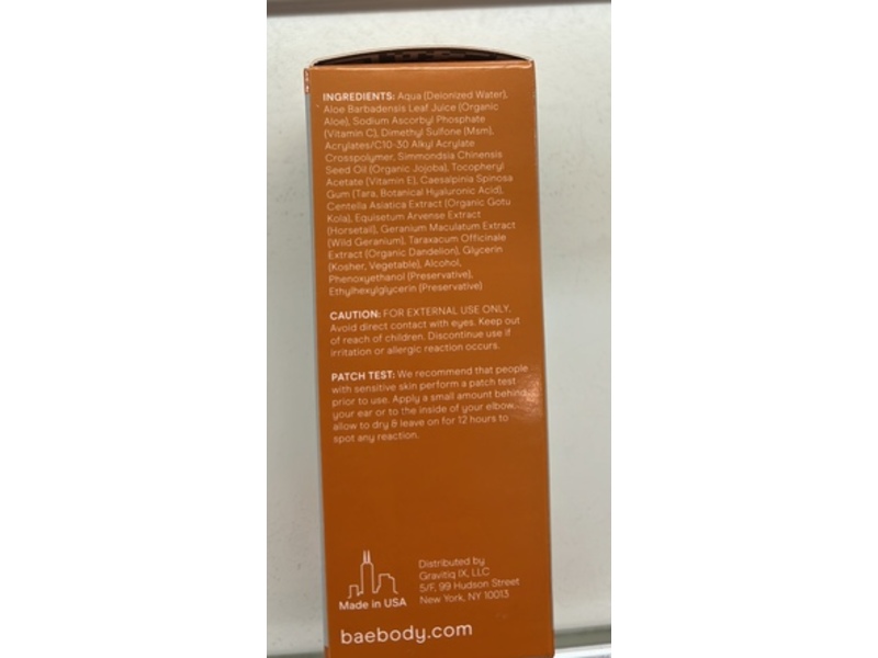 Baebody Vitamin C Face Serum,1 fl oz/30 mL