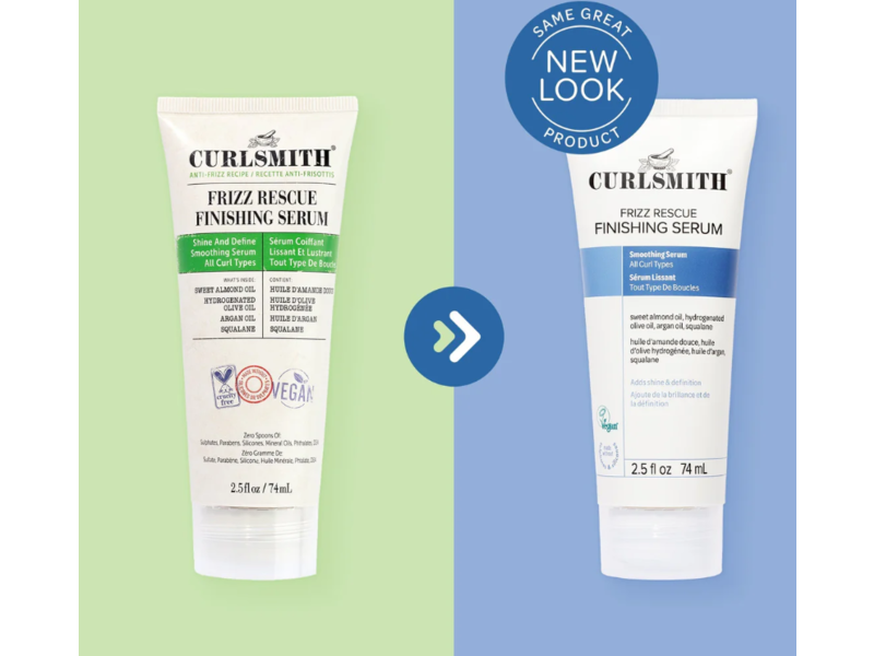 Curlsmith Frizz Rescue Finishing Serum, 2.5 oz/74 mL