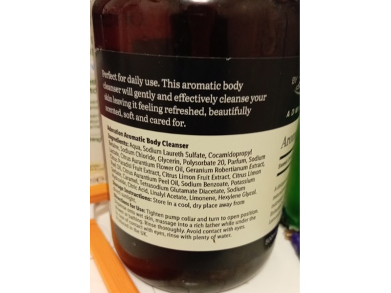 Deluxe Admiration Aromatic Body Cleanser, Sweet Orange + Petti-Grain + Jasmine, 500 mL, Pack Of 2