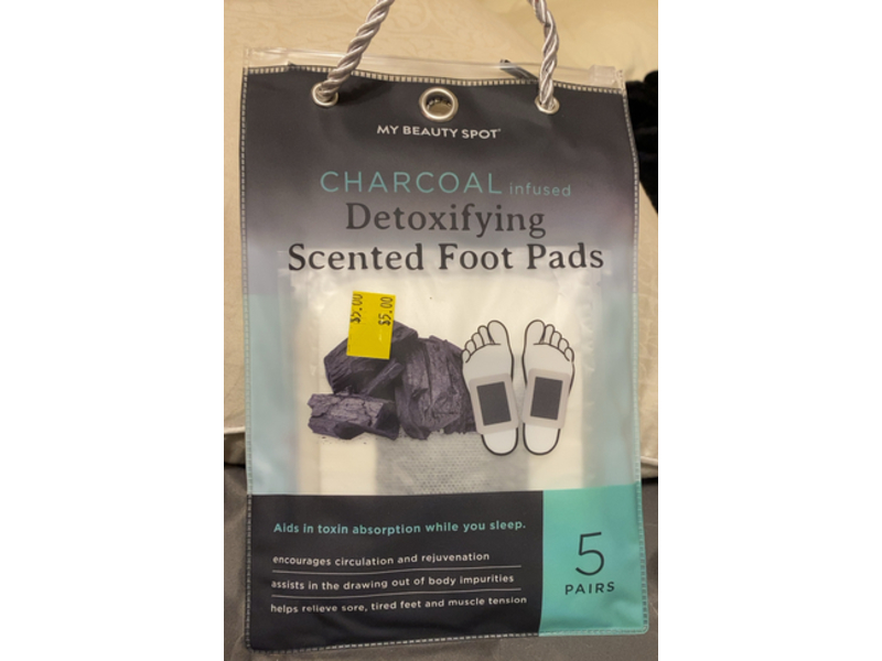 My Beauty Spot Charcoal infused Detoxifying Scented Foot Pads, 5 Pairs