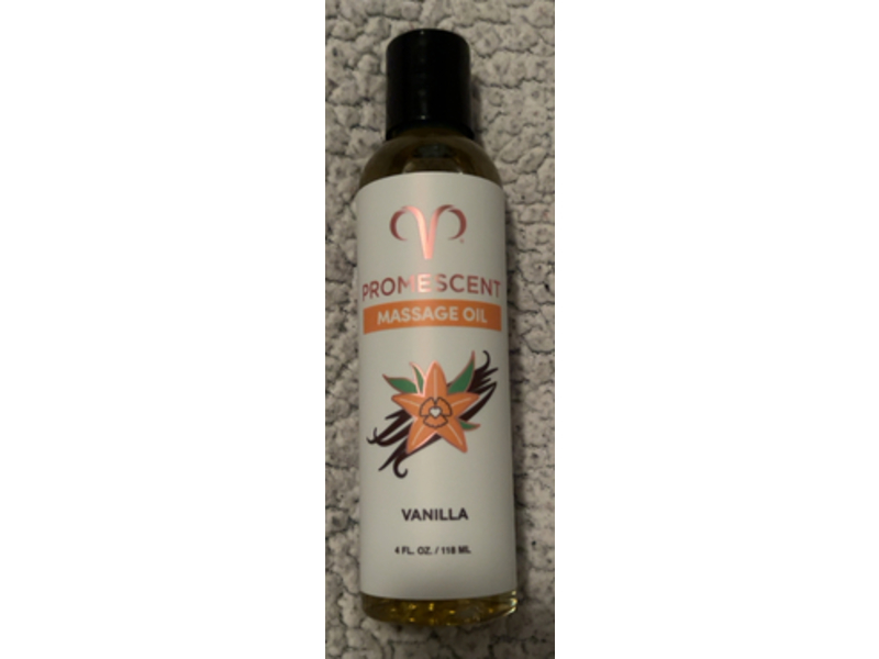 Promescent Massage Oil, Vanilla, 4 fl oz/118 mL