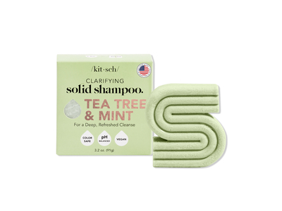 Kitsch Clarifying Solid Shampoo Bar, Tea Tree & Mint, 3.2 oz/91 g