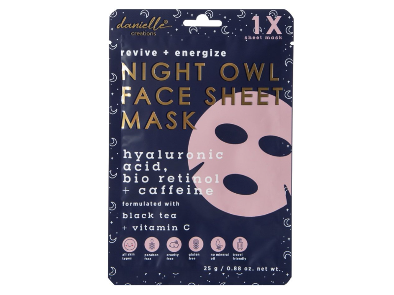 Danielle Creations Night Owl Face Mask, Revive + Energize, 0.88 oz/25 g