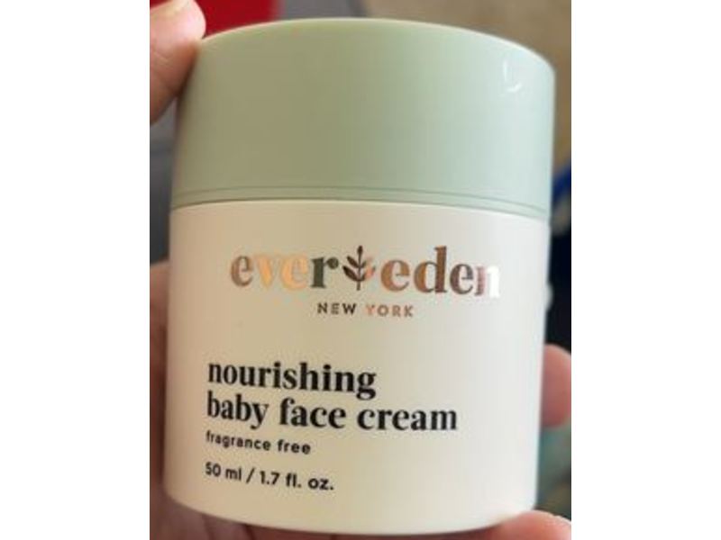Evereden Nourishing Baby Face Cream, Fragrance Free, 1.7 fl oz/50 mL