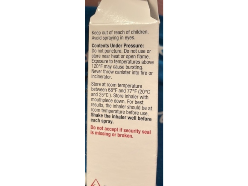 Albuterol Sulfate HFA Inhalation Aerosol 90 mcg, 18 g, Prasco (Rx)