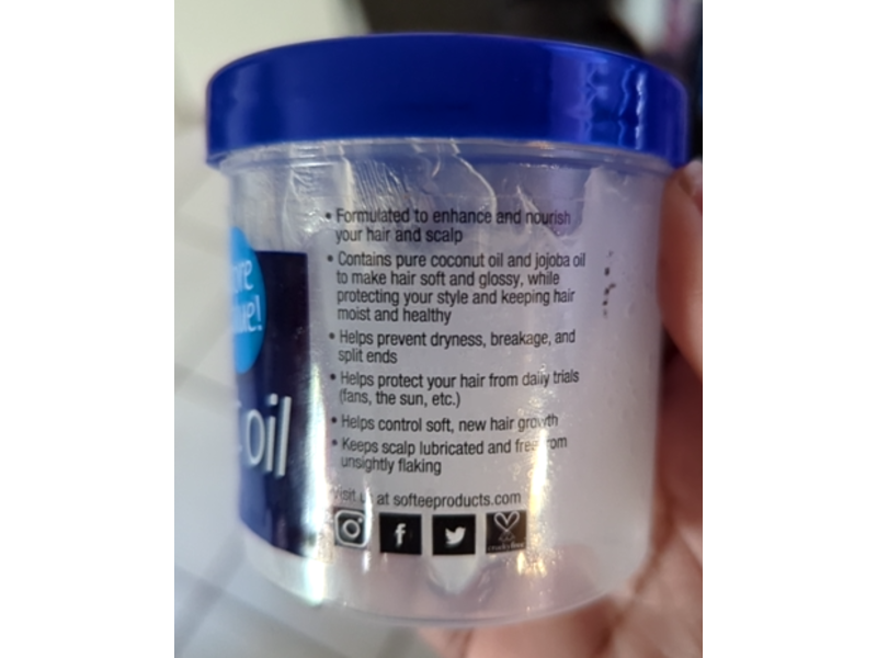 Softee Hair & Scalp Conditioner, Coconut Oil, 5 oz/141 g