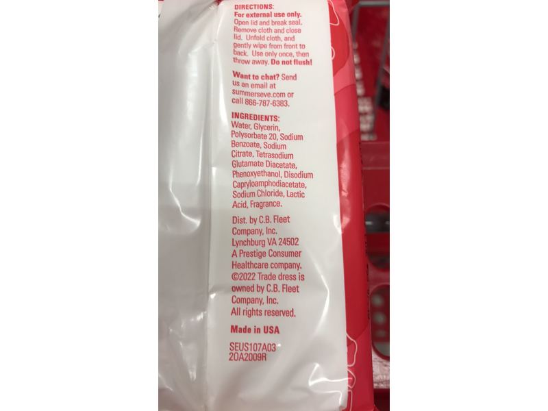 Summer' s Eve Blissful Escape Daily Refreshing Feminine Wipes, 32 Count