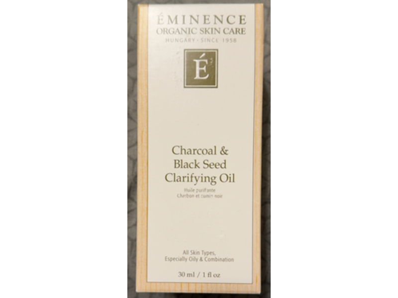 Eminence Organics Skincare Clarifying Oil, Charcoal & Black Seed, 1 fl oz/30 mL