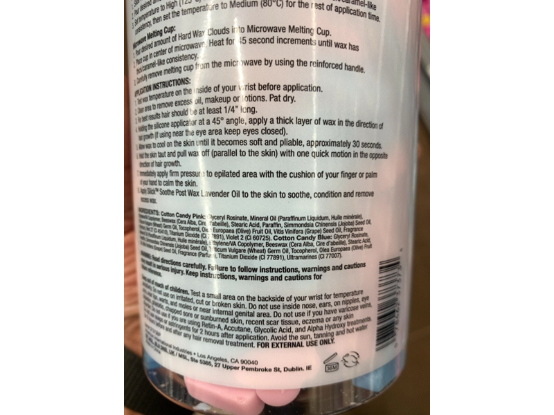 Sliick Hard Wax Beads, Dream Clouds , Cotton Candy, 16 oz/454 g