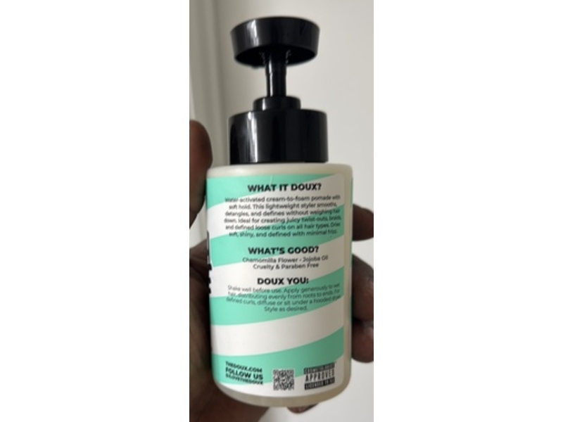 The Doux Foaming Pomade, Bonita Bubble Balm, 8 fl oz/236 mL