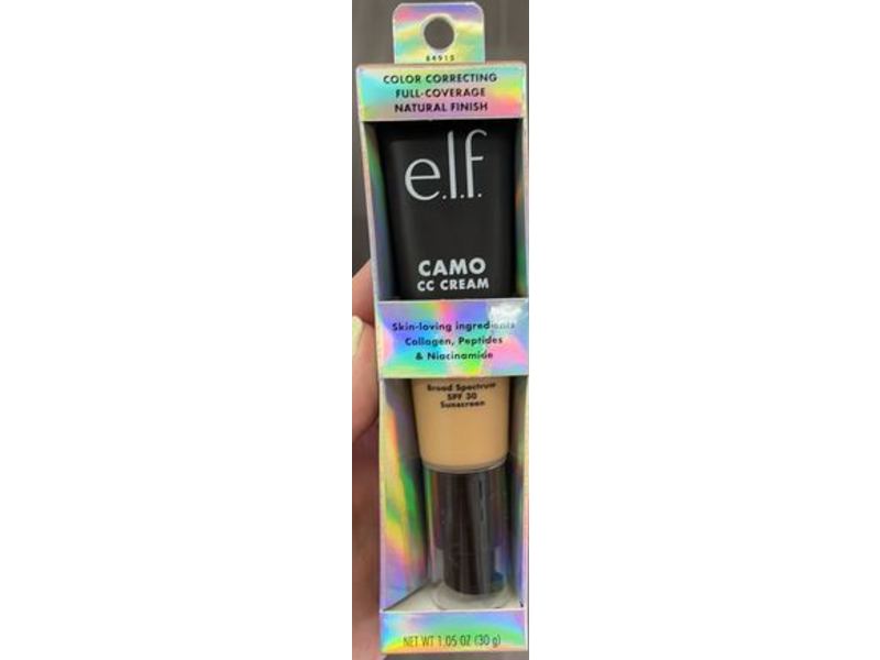 e.l.f. Camo CC Cream, SPF 30, Light 280 N, 1.05 oz/30 g