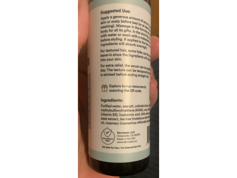Dermazen Calming Seborrheic Serum, 4 fl oz/118 mL