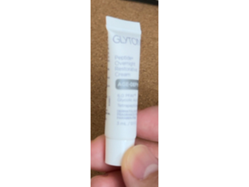 Glytone Peptide+ Overnight Restorative Cream, 0.1 fl oz/3 mL