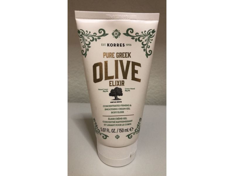 Korres Pure Greek Olive Elixir Concentrated Firming & Smoothing Cream-Gel Body Elixir, 5.07 fl oz/150 mL