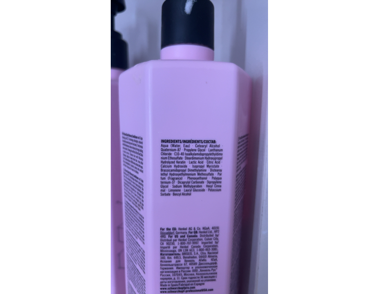 Schwarzkopf Professional Fibre Clinix Vibrancy Conditioner, Baume, 33.8 fl oz/1 L