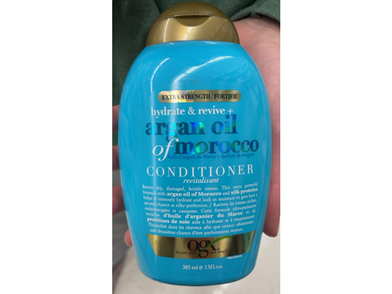 Ogx Hydrate & Revive + Argan Oil Of Morocco Conditioner, Extra Strength, 13 fl oz/385 mL