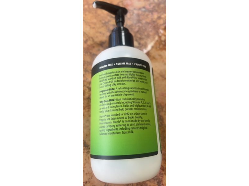 Dionis Goat Milk Deep Moisturizing Hand Soap, Aloe, Shea Butter & Coconut Oil, 8.5 fl oz/250 mL