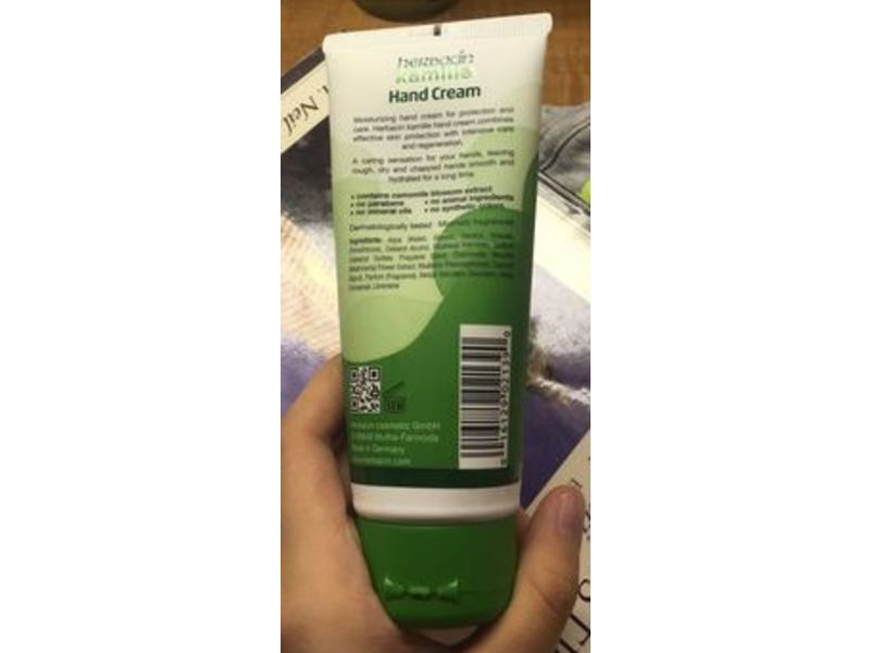 Herbacin Kamille Hand Cream, Glycerine, 3.4 fl oz/100 mL, Pack Of 3