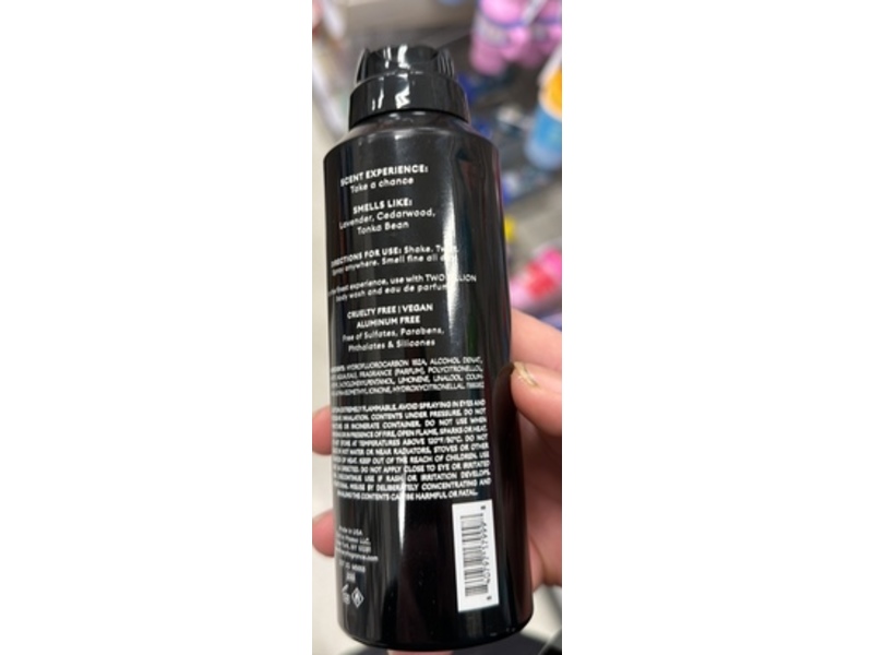 Fine'ry Men's Fine Fragrance Deodorant Body Spray, Two Billion, 4 oz/113 g