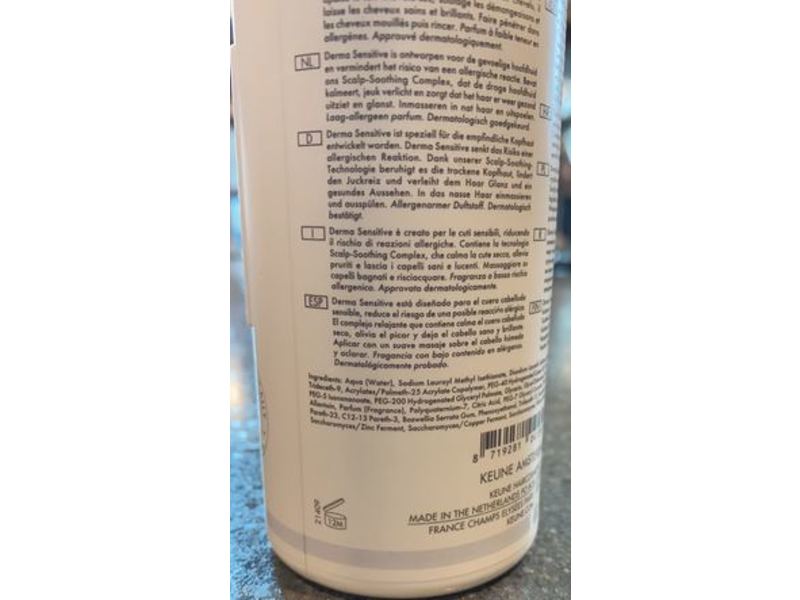 Keune Care Derma Sensitive Shampoo, 10.1 fl oz/300 mL