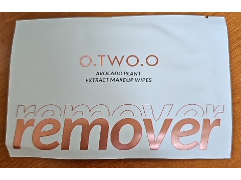 O.Two.O Remover Makeup Wipes, Avocado Plant Extract, 5 g