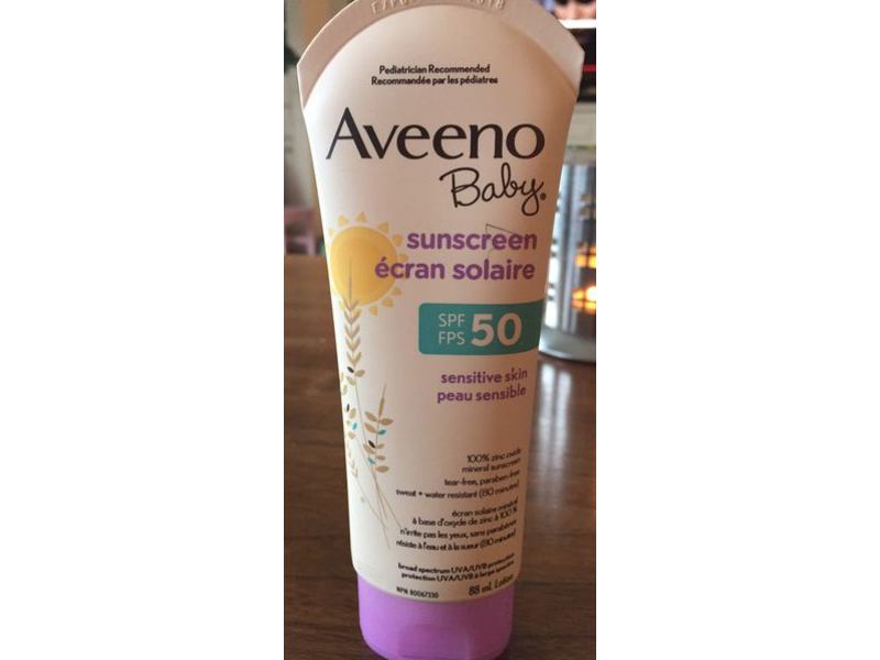 Aveeno Baby Sunscreen, SPF 50, 88 mL