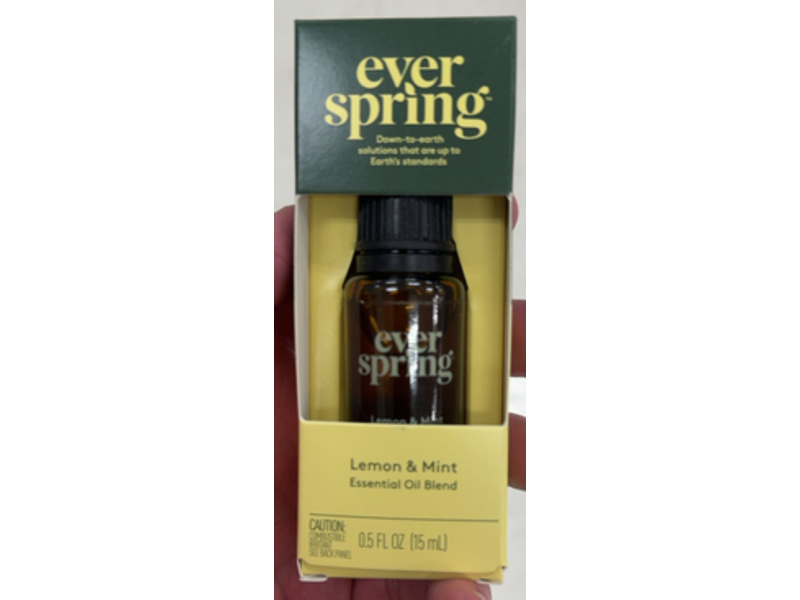 Ever Spring Essential Oil Blend, Lemon & Mint, 0.5 fl oz/15 mL