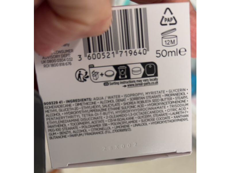 L'oreal Paris Triple Active Day Multi - Protection Moisturizer, Vitamin E + Ceramide + UV Filter, 50 mL