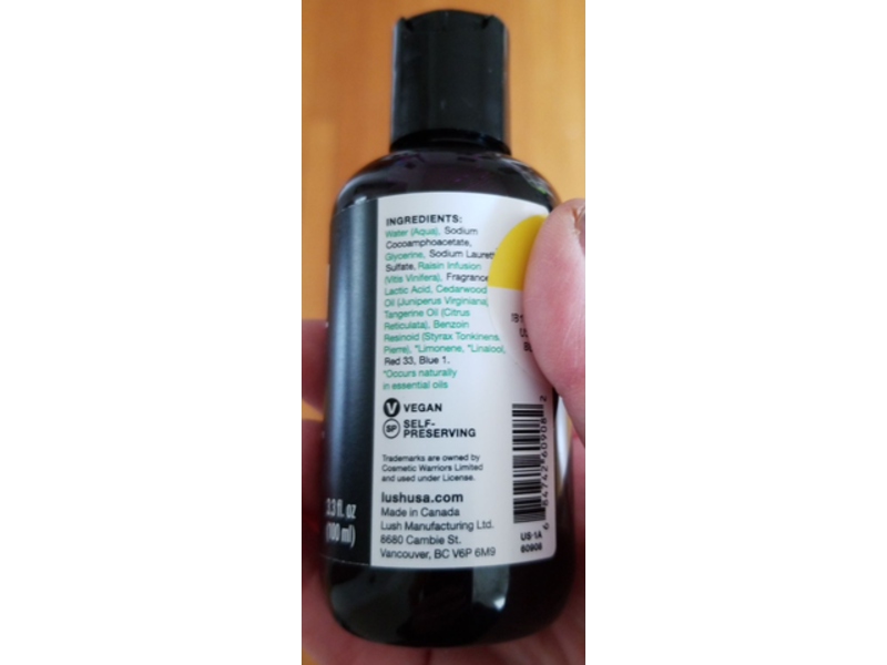 Lush Plum Duff Shower Gel, 3.3 fl oz/100 mL