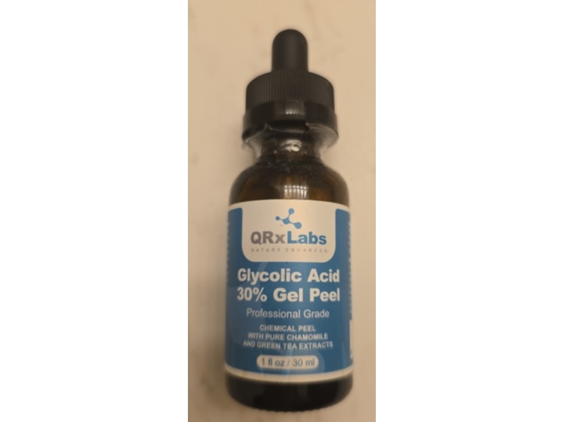 Qrx Labs Glycolic Acid 30% Gel Peel, 1 fl oz/30 mL
