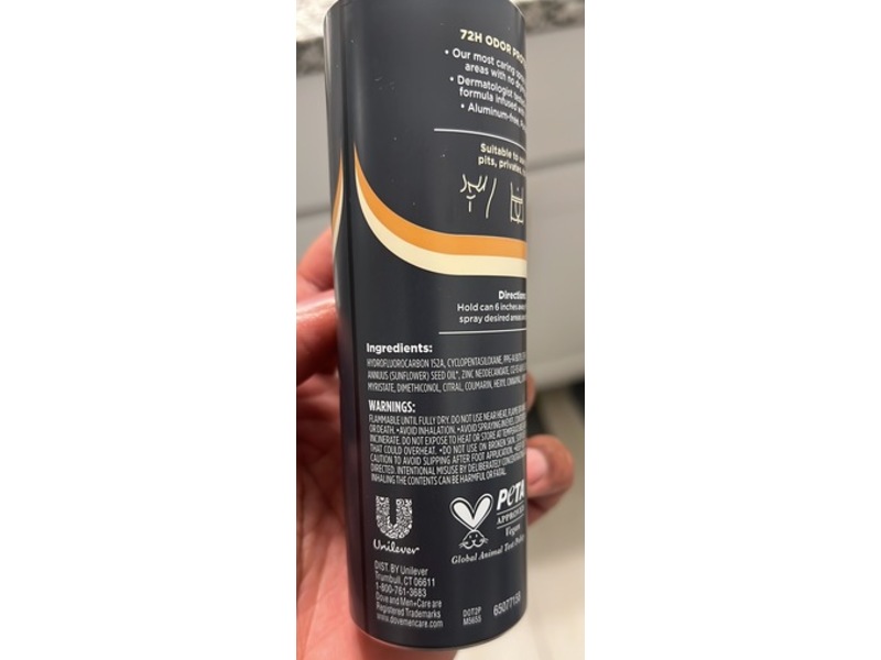 Dove Men + Care Whole Body Deo, Cedar + Shea Butter, 4 oz/113 g