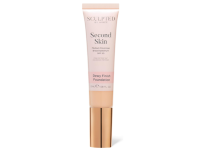 Sculpted By Aimee Second Skin Dewy Finish Foundation, SPF 50, 2.75, 1.08 fl oz/32 mL