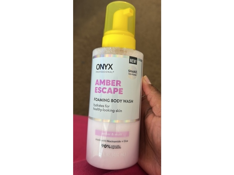 Onyx Foaming Body Wash, Amber Escape, 16.2 fl oz/480 mL