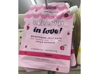 Spa Scentials Cherry In Love Brightening Jelly Mask, Cherry & Niacinamide, 1.18 oz/35 mL - thumbnail 1